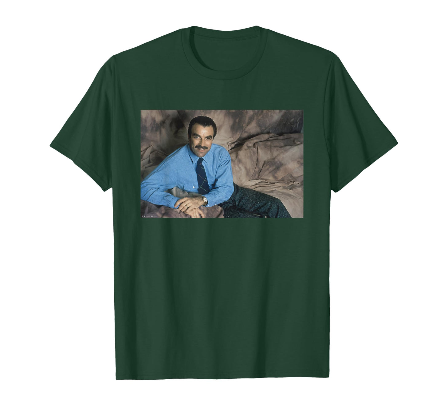 Tom Selleck Magnum P.I. Actor By Michael Grecco T-Shirt