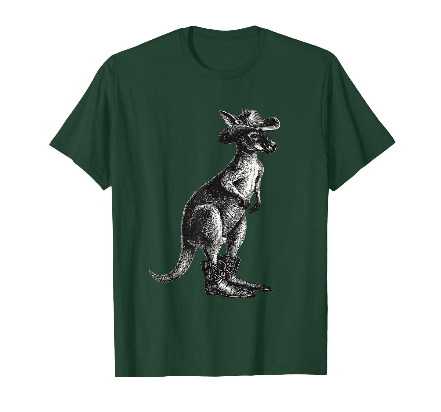 Country Cowboy Kangaroo Rodeo Cowgirl Western Australia T-Shirt