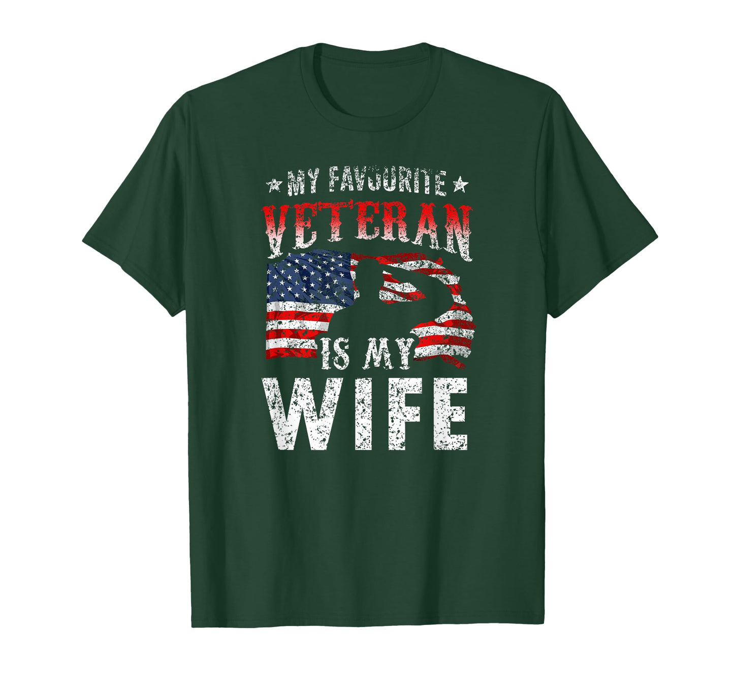 My Favorite Veteran is My Wife Veterans Veteran's Day Team T-Shirt