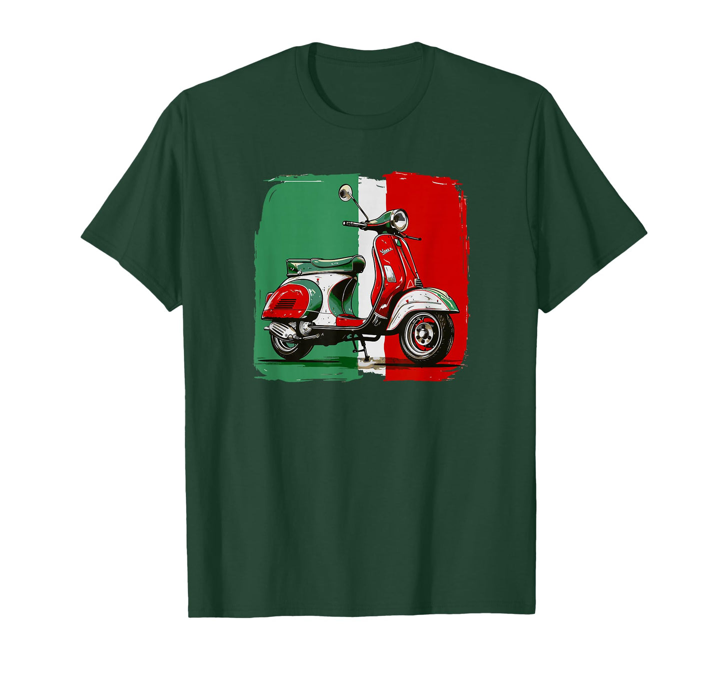 Tricolore - Italian Flag T-Shirt Italian Scooter T-Shirt