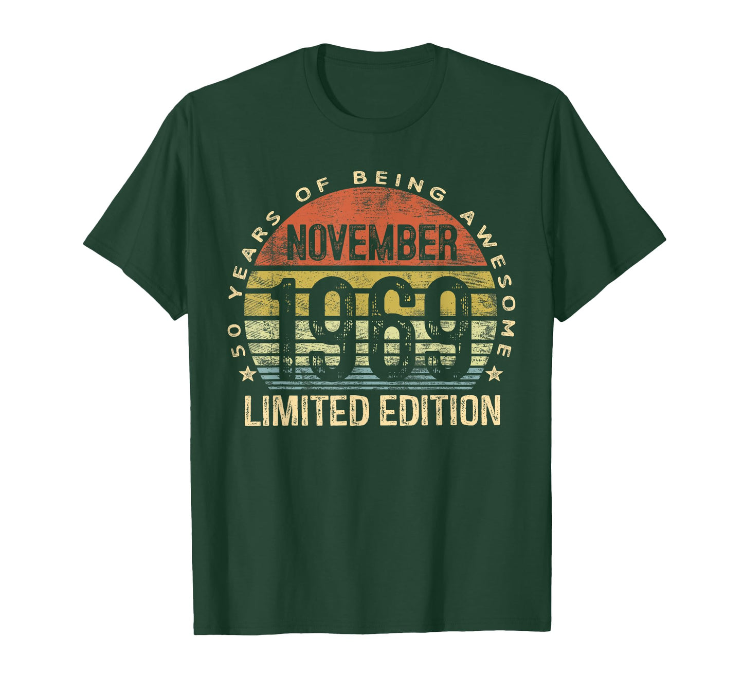 Born November 1969 Limited Edition Bday Gifts 50th Birthday T-Shirt