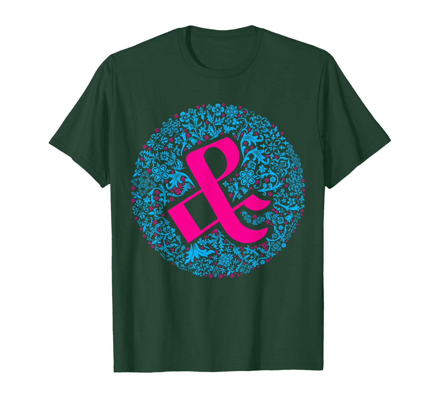 & Ampersand Floral Typography Art for Font Nerds T-Shirt