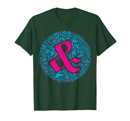 & Ampersand Floral Typography Art for Font Nerds T-Shirt
