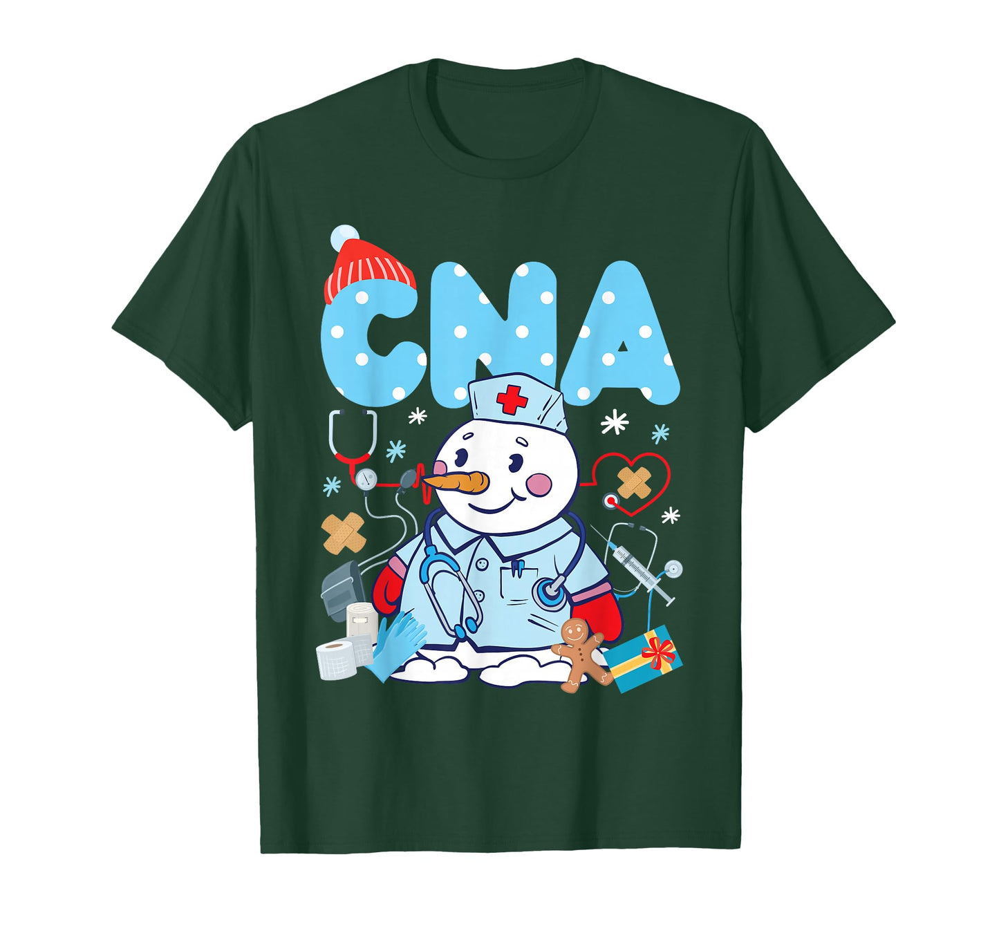 CNA Nurse Certified Nursing Assistant Christmas Cna T-Shirt