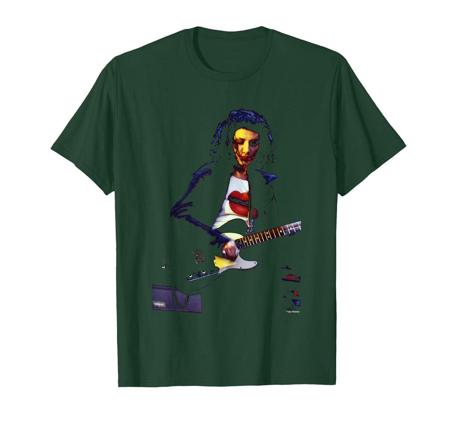PJ Harvey Live Guitar Photo By Andy Willsher T-Shirt