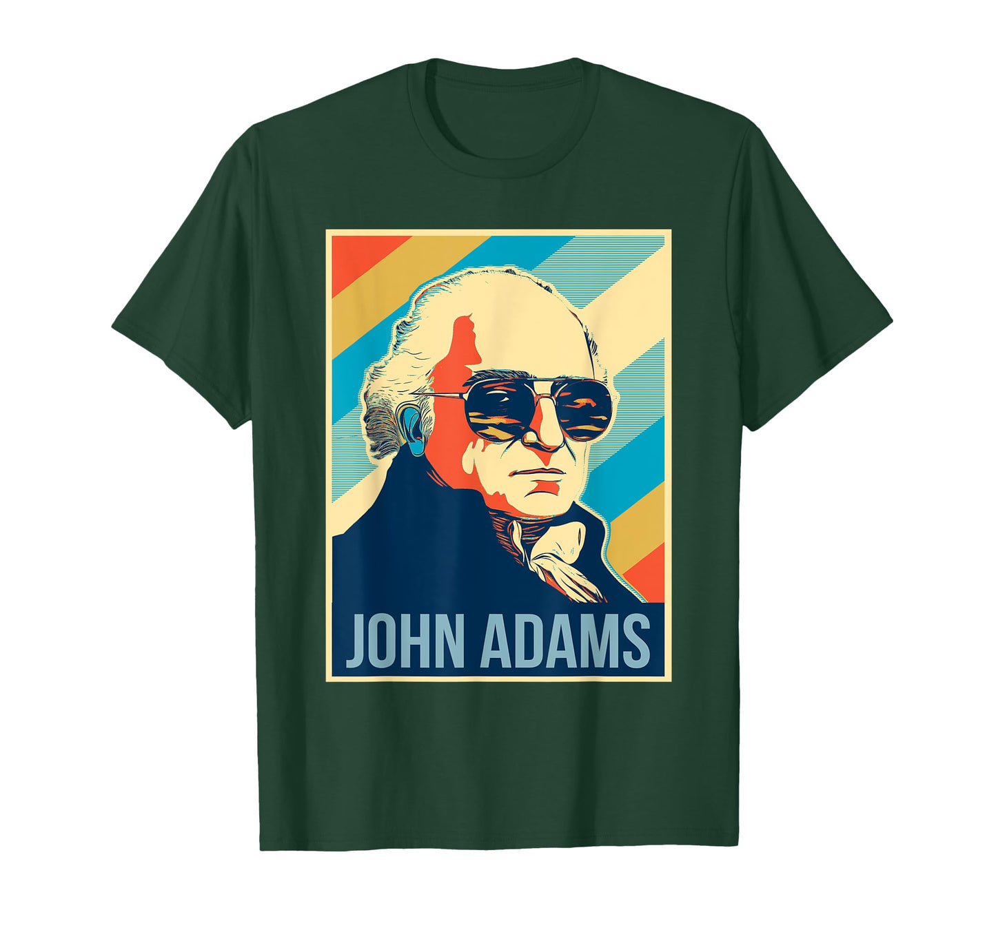 4th Of July John Adams President Retro Patriotic T-Shirt