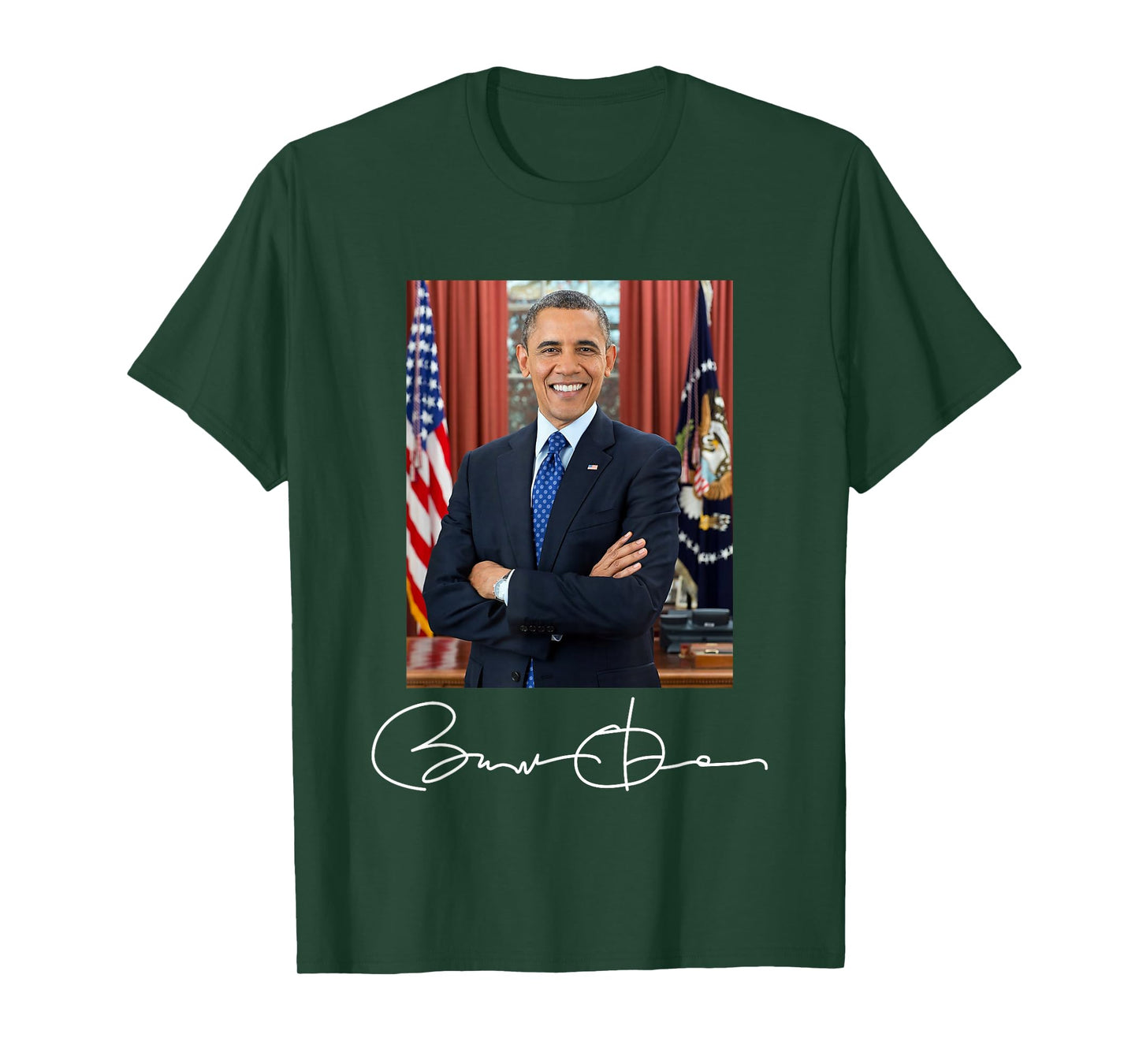 Barack Obama Signature and Portrait T-Shirt
