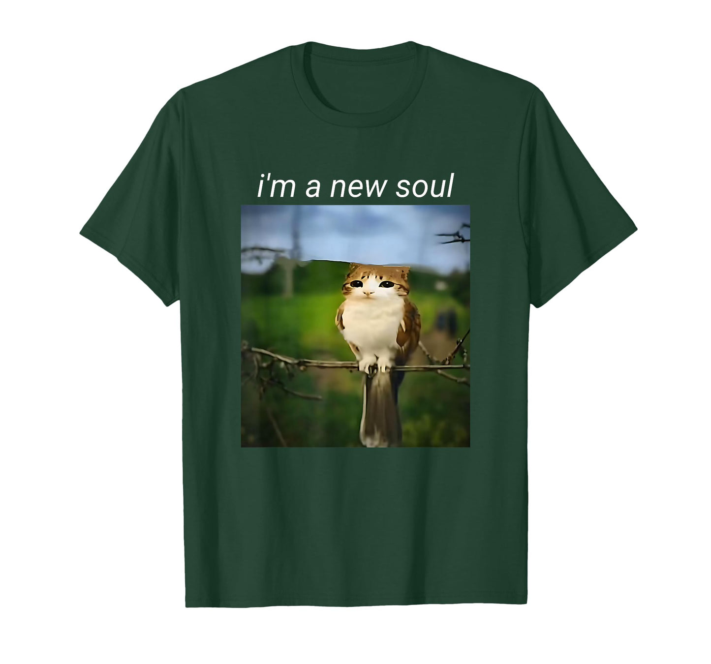 My Spirit Animal Funny Meowl Meme, Cat Owl Meme Brain Red T-Shirt