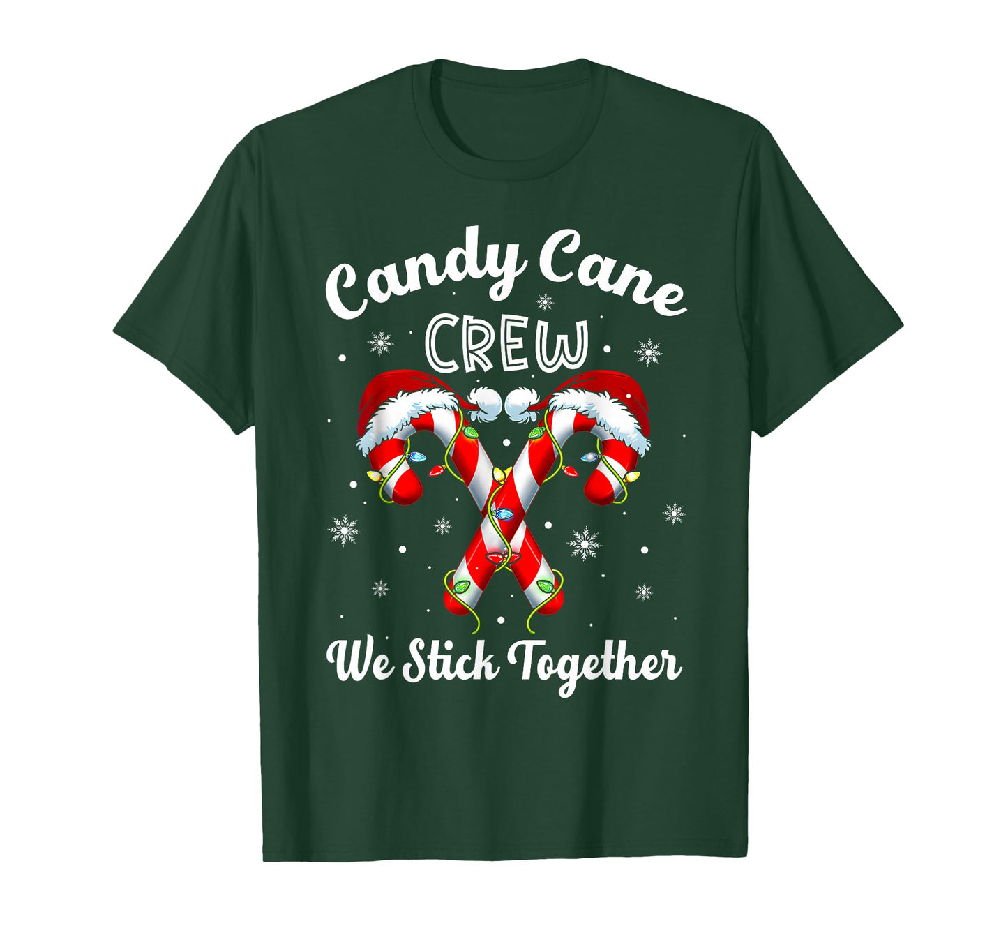Christmas Candy Cane Heart Holiday Family Matching Pajama T-Shirt