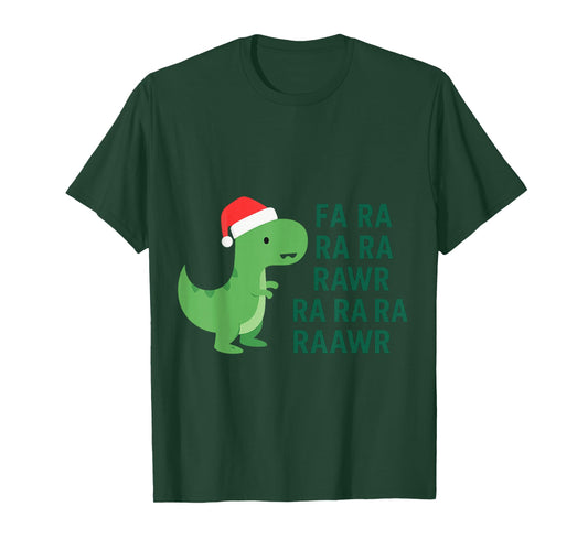 Christmas Dinosaur FA Ra Ra Rawr Tshirt T-Shirt