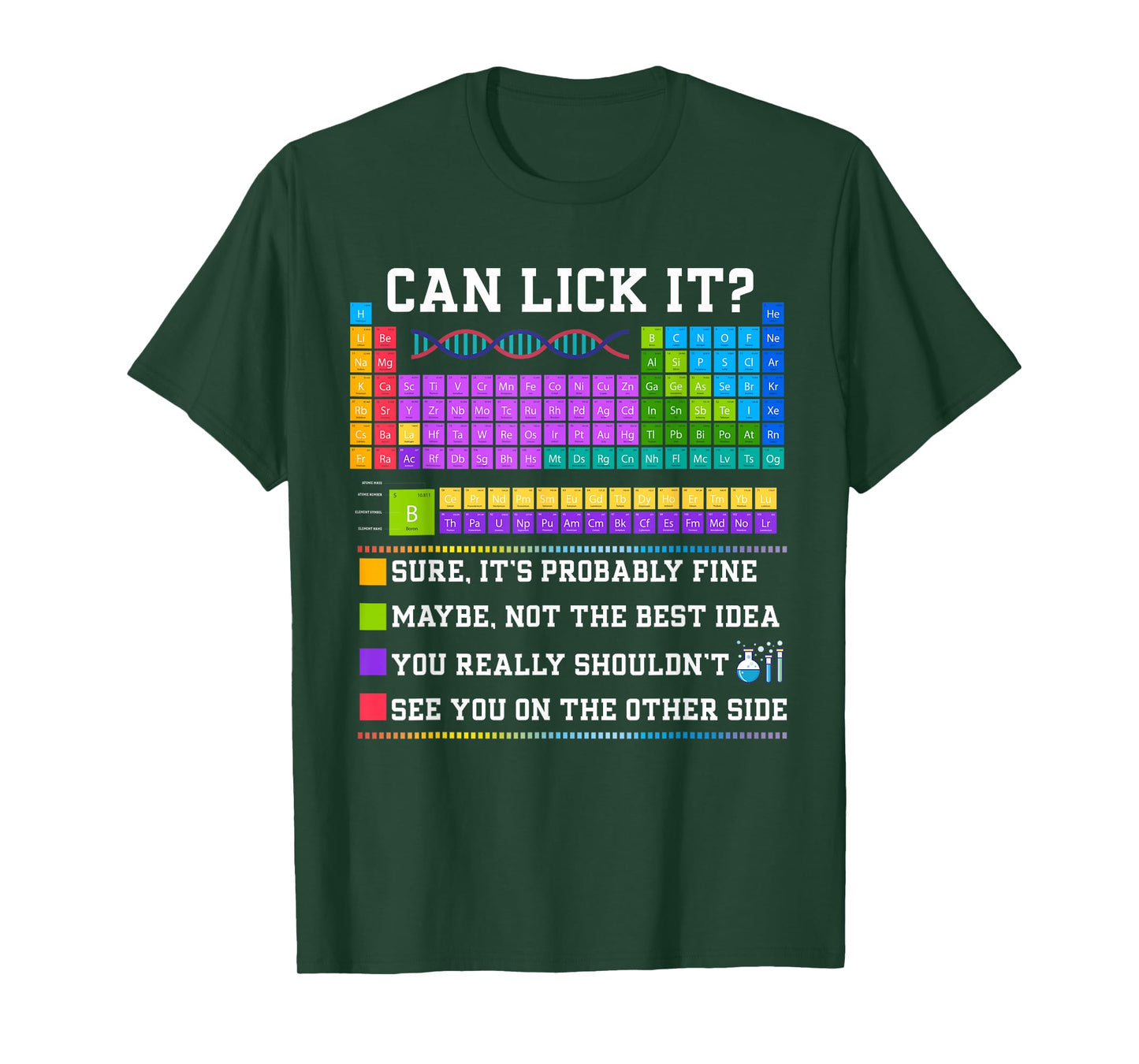 Chemistry Elements Teacher Can I Lick It Periodic Table Lab T-Shirt