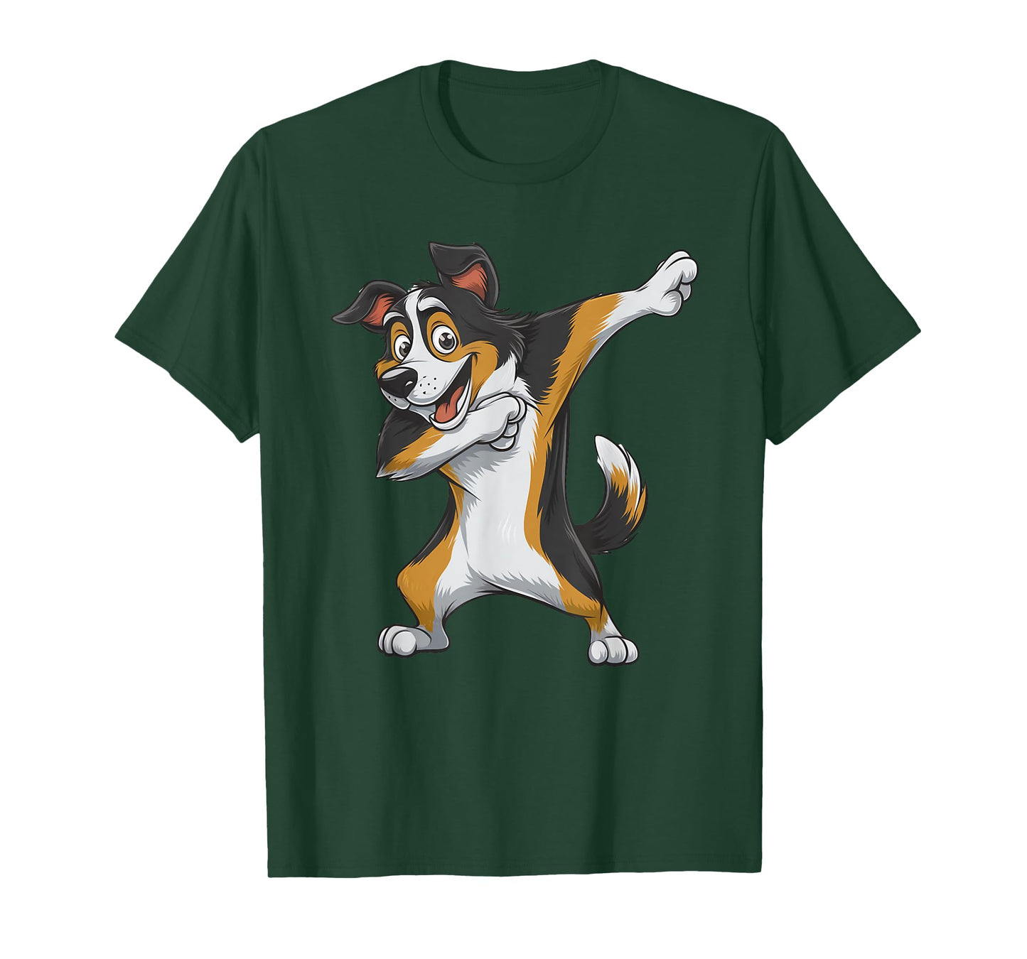 Funny Border Collie Dog Doing Dab Dance For Boys Girls Kids T-Shirt
