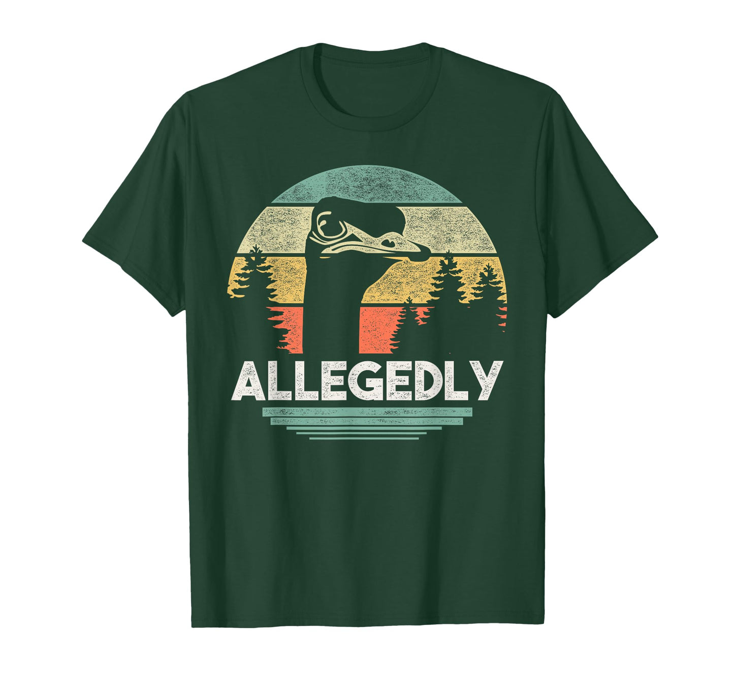 Allegedly Ostrich T Shirt Funny Bird Lover T-Shirt
