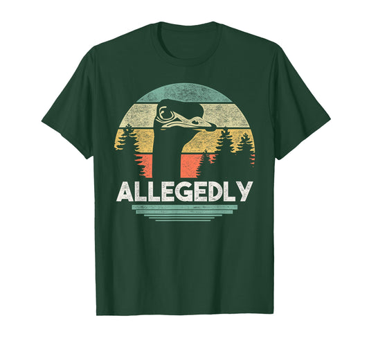 Allegedly Ostrich T Shirt Funny Bird Lover T-Shirt