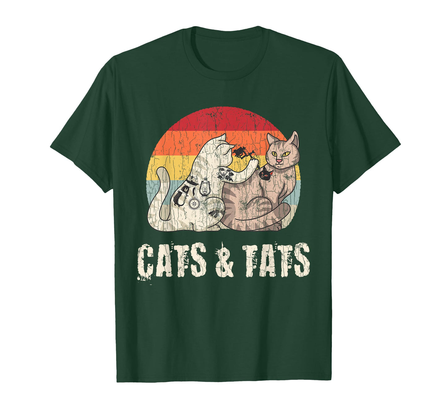 Cats and Tats T-Shirt Tattoo Cute Funny Gift T-Shirt