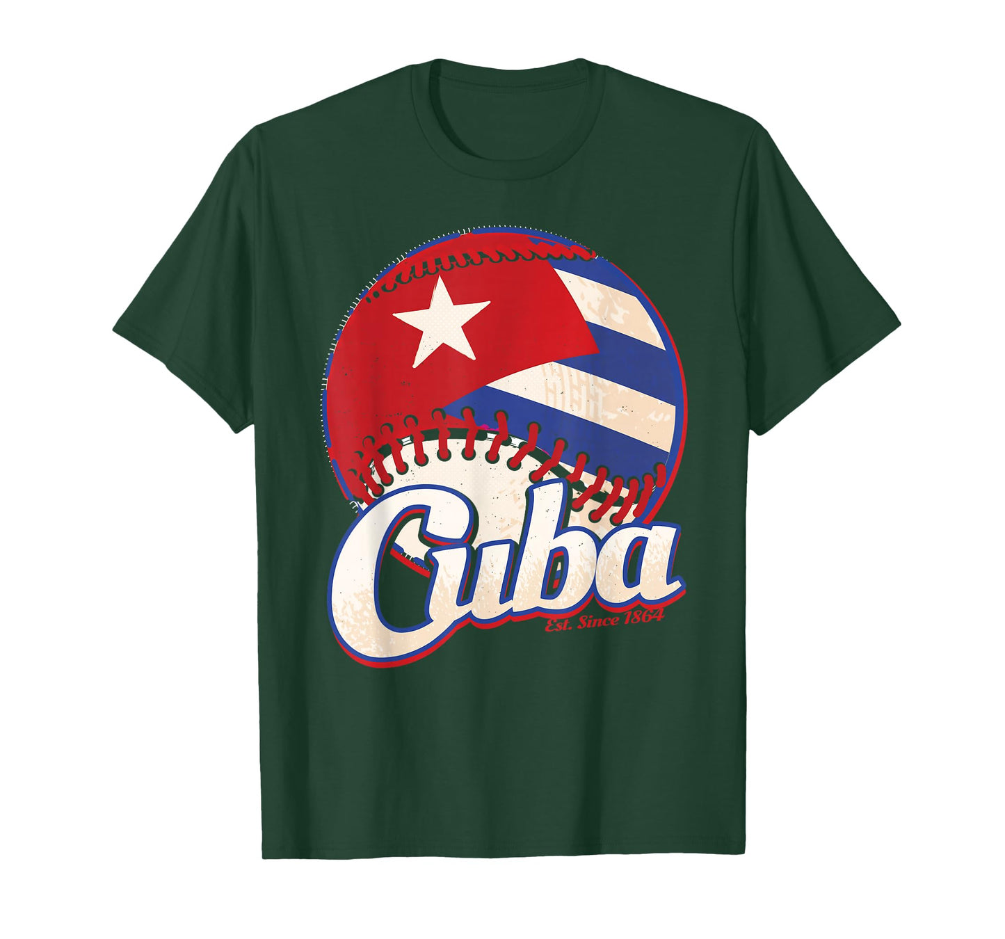Cuba Flag Shirt Cuban Baseball Hispanic Heritage Month T-Shirt