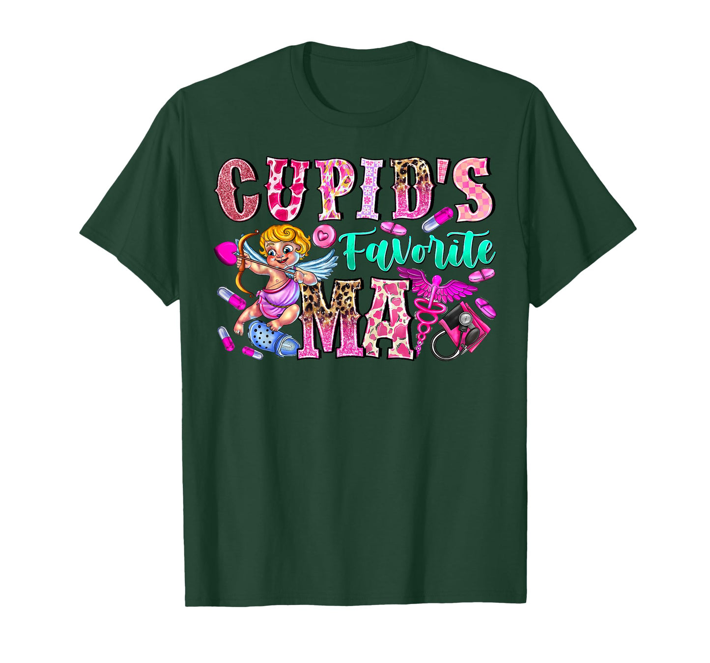 Cupid's Favorite MA Medical Assistants Valentines Day Women T-Shirt