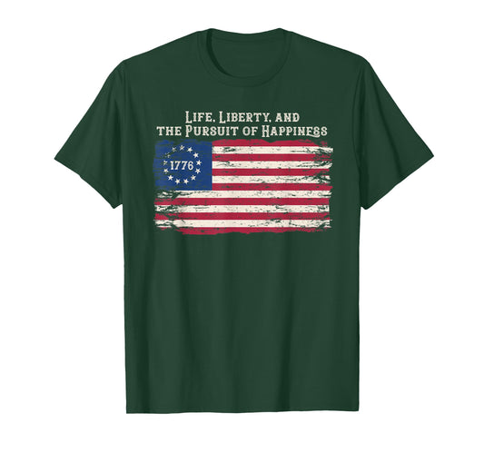 First American Flag Betty Ross Design 13 stars T Shirt T-Shirt for Women Men