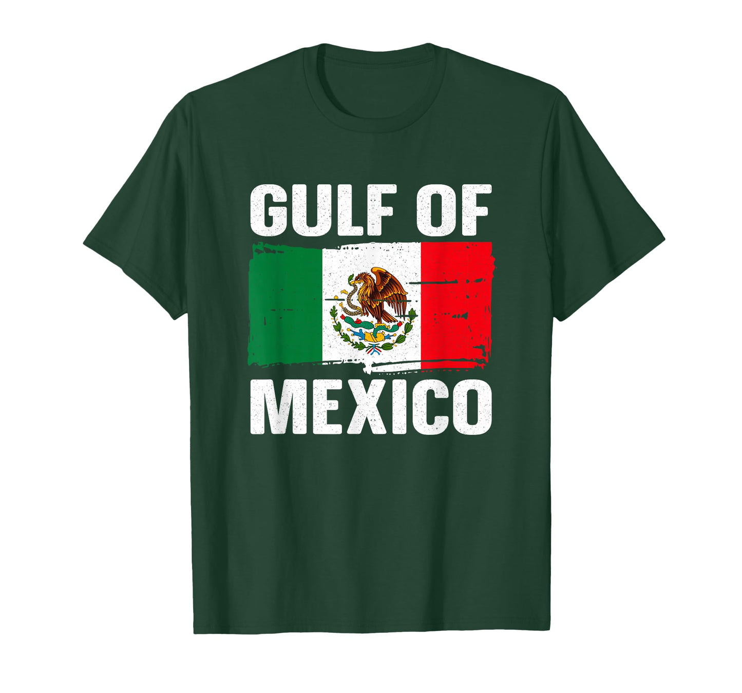 Gulf of Mexico Mexican Flag Pride Travel Beach T-Shirt