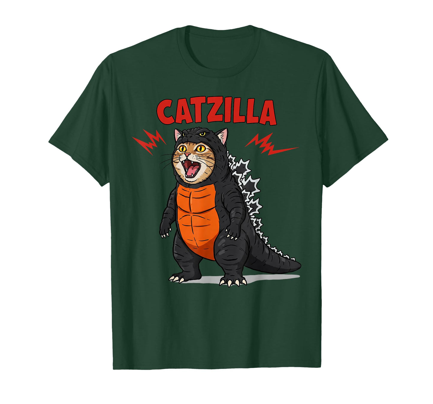 Cute Catzilla Cat Japanese Art Funny Gifts For Men Women Kid T-Shirt