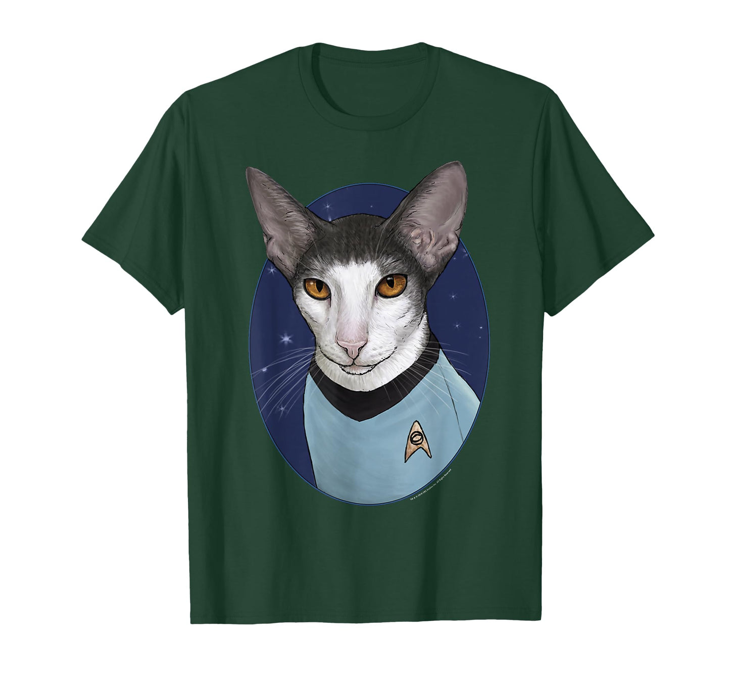 Star Trek: The Original Series Spock Cat Portrait T-Shirt