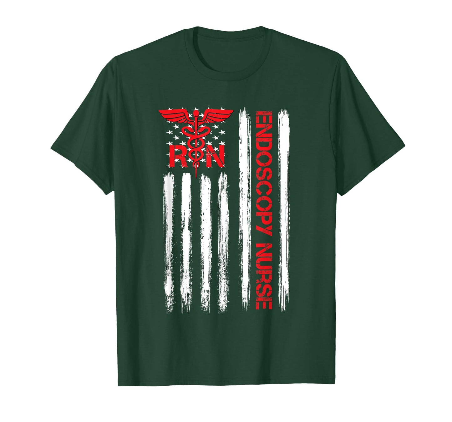American Flag RN Endoscopy Nurse Gastroenterologist GI T-Shirt