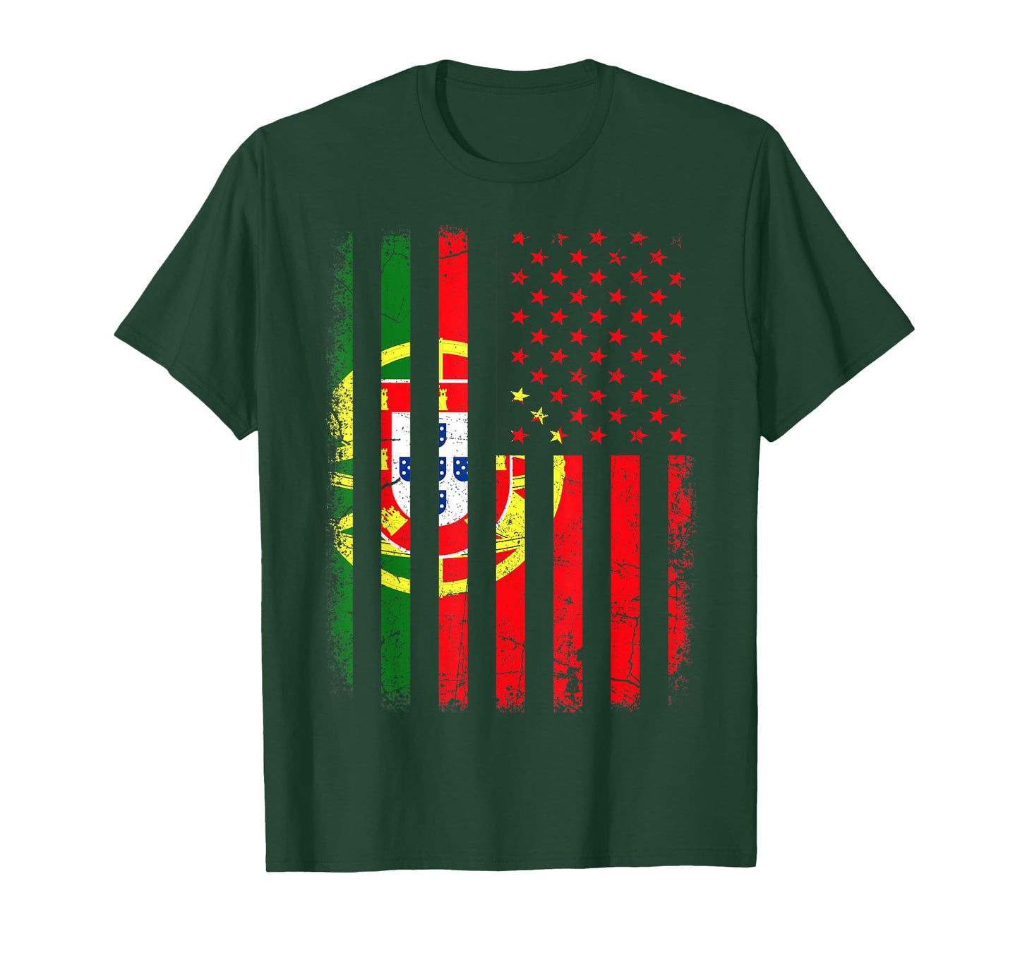 Portuguese American Flag Portugal America Pride Heritage T-Shirt