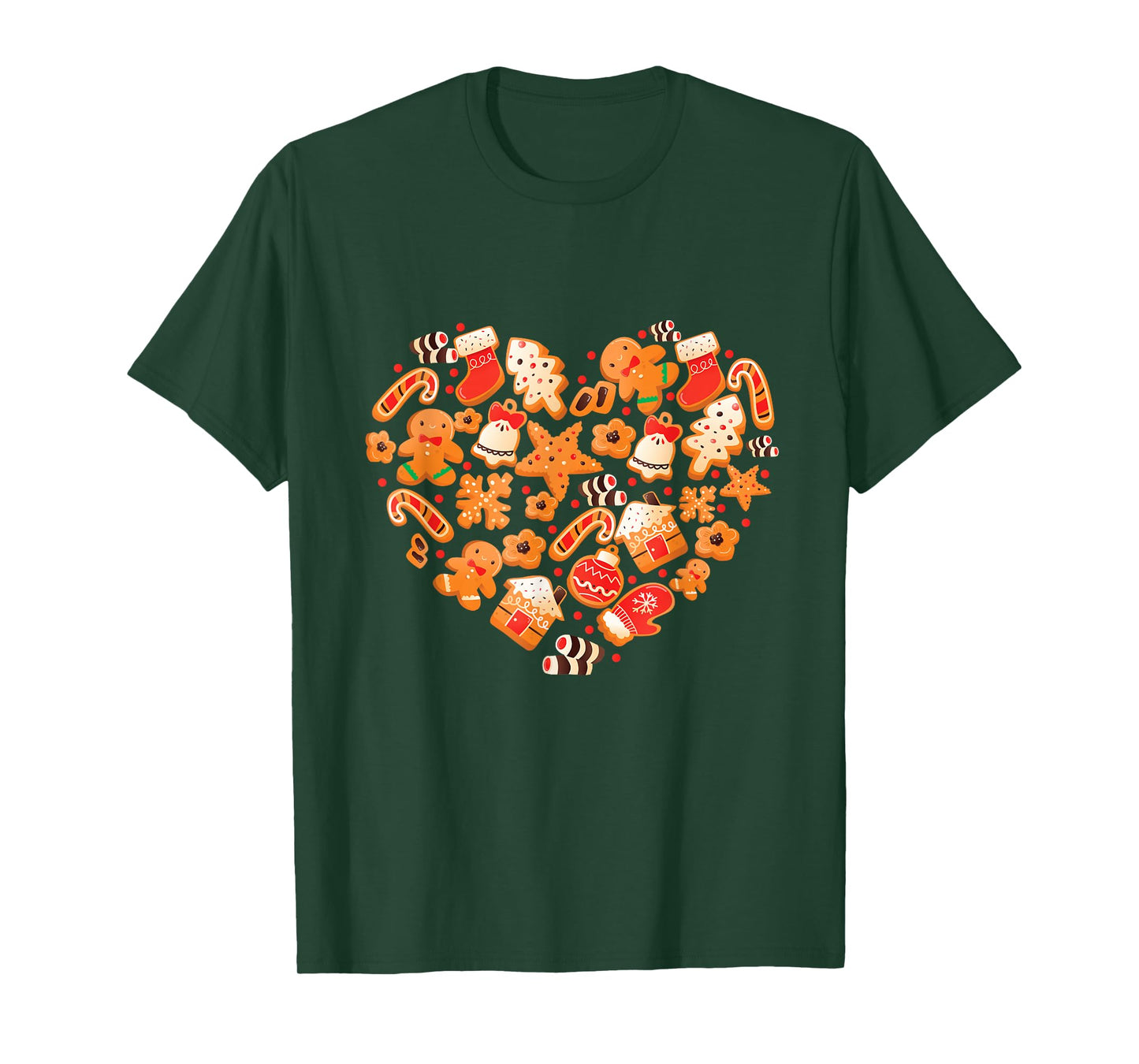 Bake Baking Gingerbread Man Christmas Cookie Heart T-Shirt