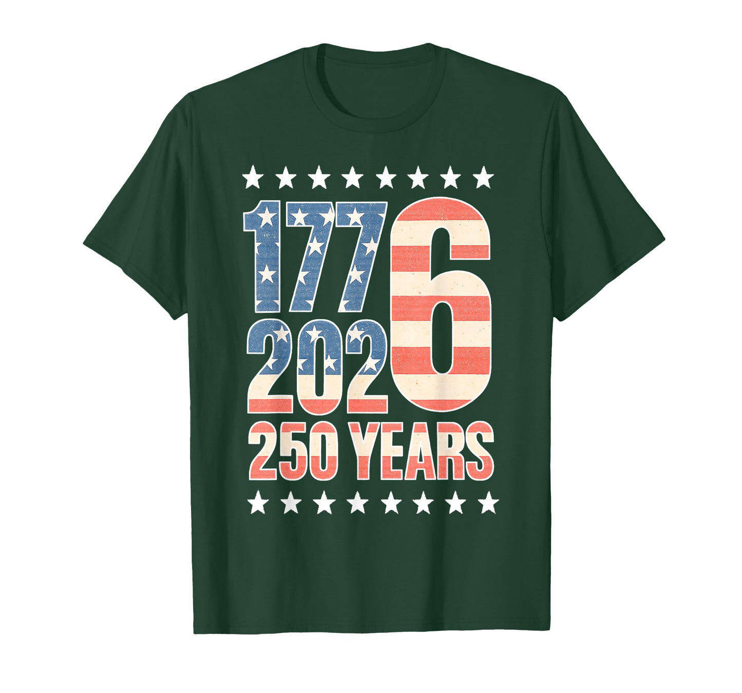 Retro American Flag Patriotic 250 Anniversary United States T-Shirt