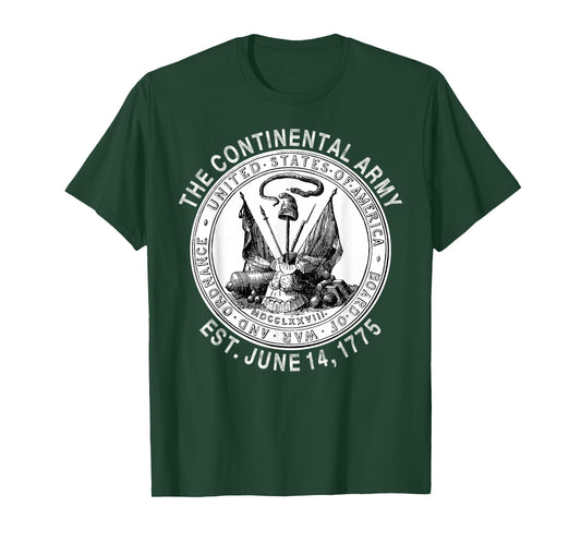 Continental Army America Independence Revolutionary War Seal T-Shirt