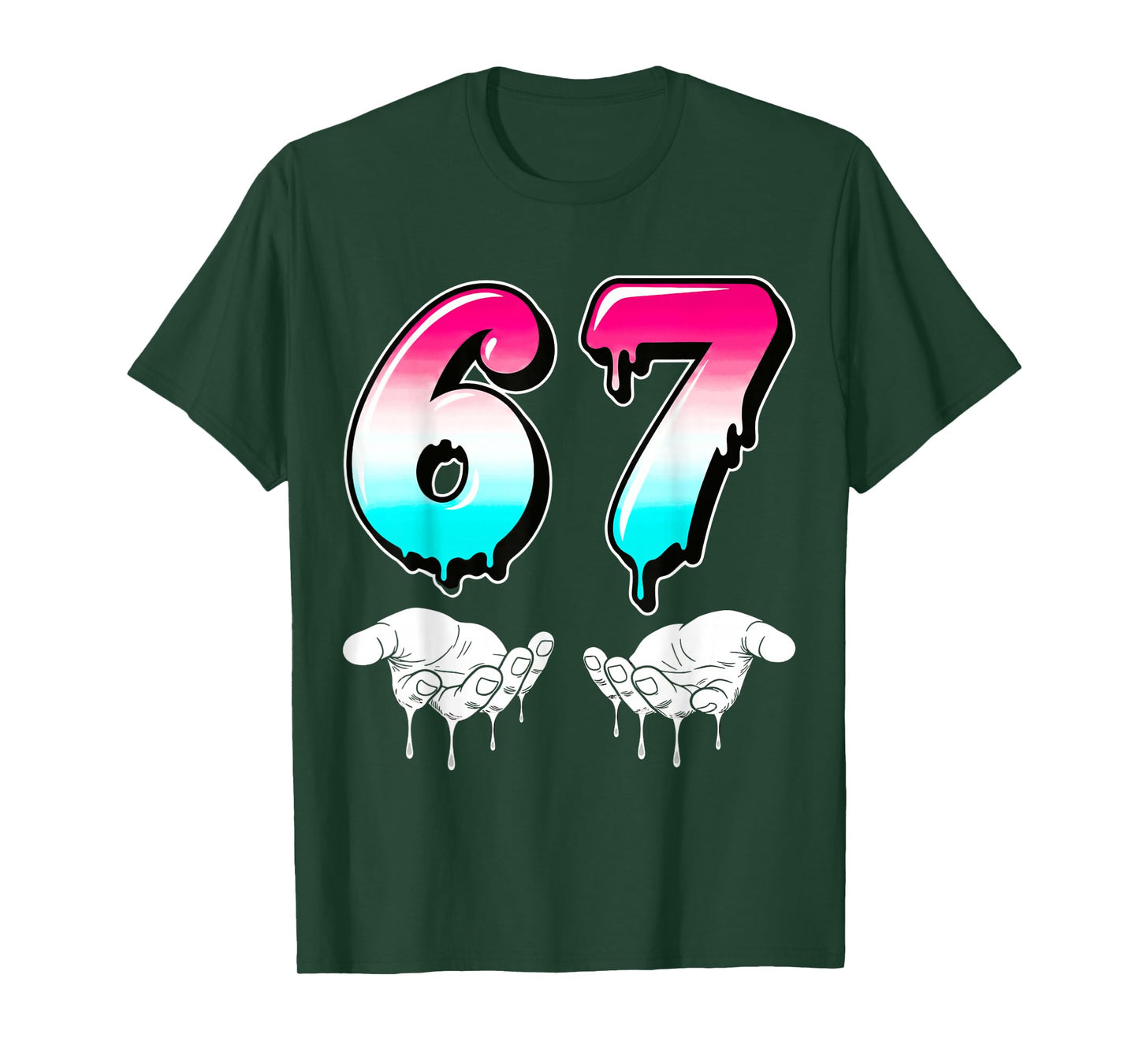 Cool Six Seven 6 7 Meme Gen Alpha Slang Costume Matching T-Shirt