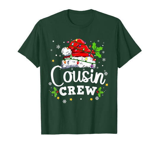 Christmas Cousin Crew 2025 Matching Xmas Family Pajama Pjs T-Shirt