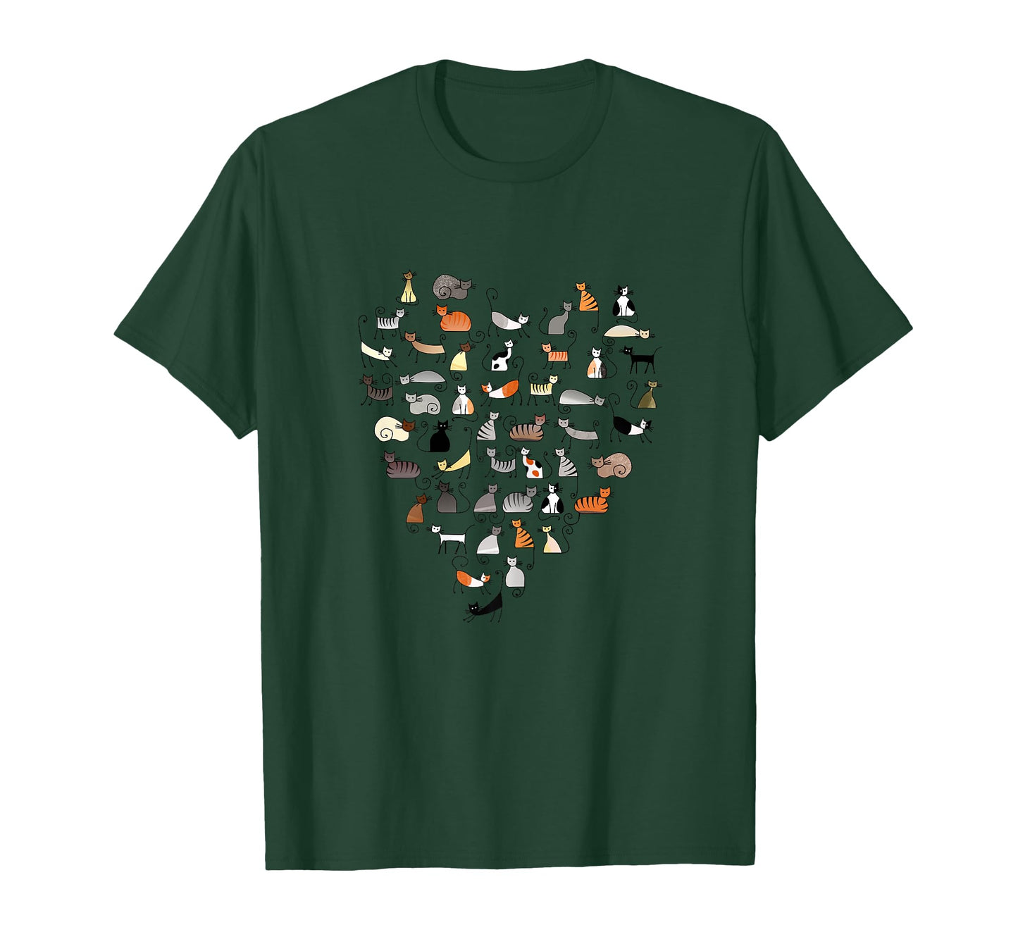 50 Cats Fifty Multicolor Cats women's T-Shirt