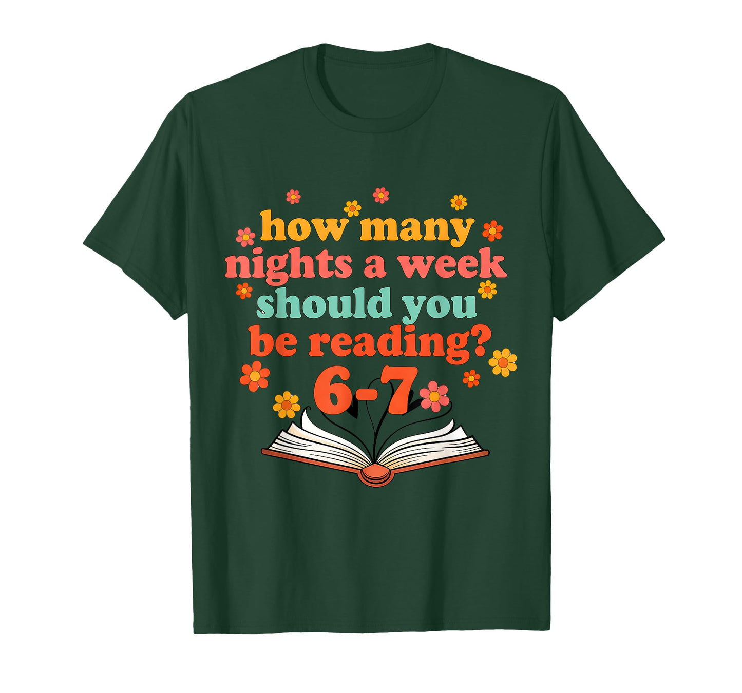 Funny Six Seven Meme 6 7 Teacher Book Reading 6 7 Teacher T-Shirt