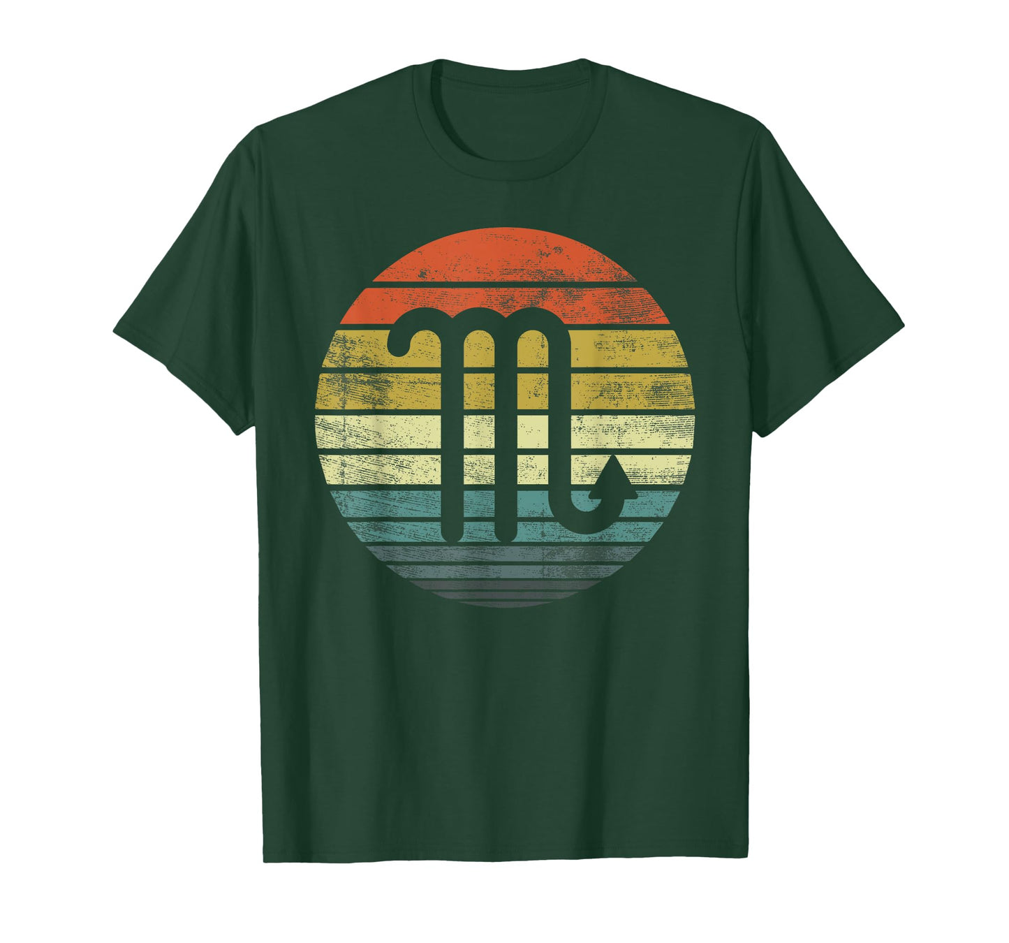 Scorpio Gifts Funny Retro Sunset Zodiac Sign Birthday T-Shirt