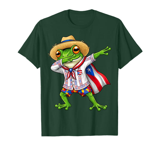 Dabbing Frog Coqui Puerto Rico T-Shirt