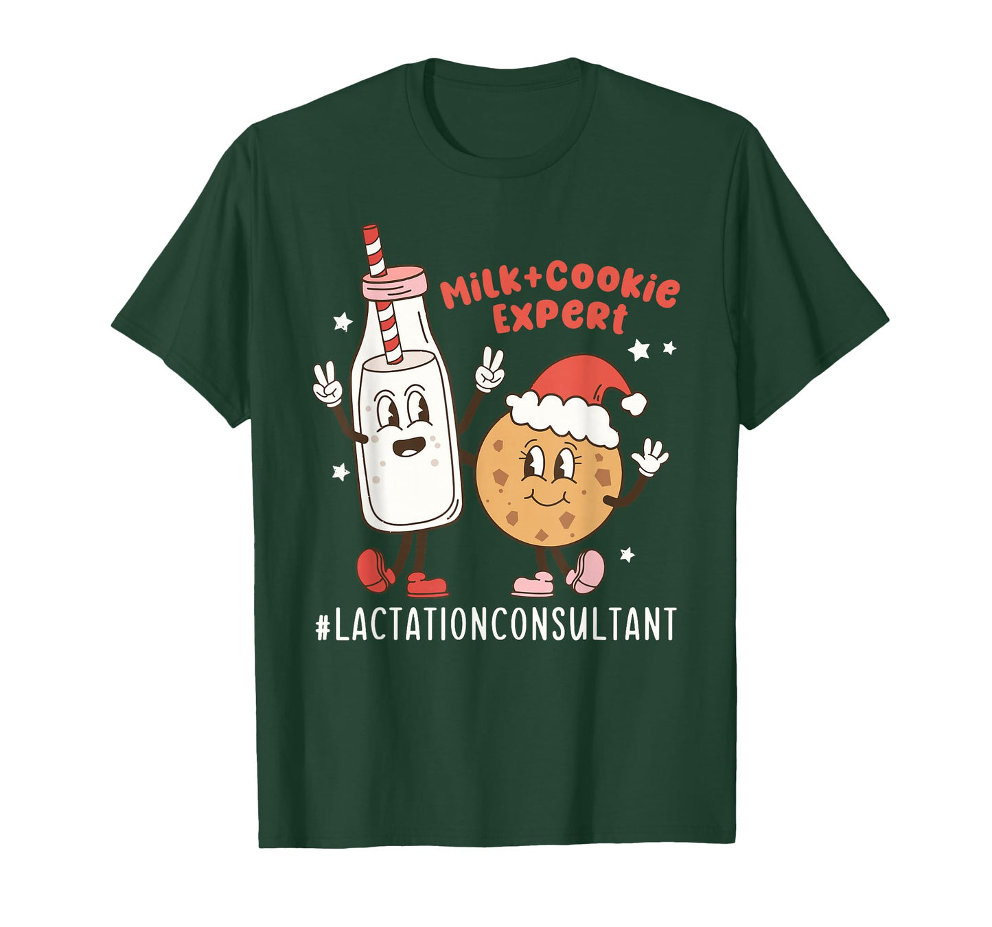 Christmas Lactation Consultant Breastfeeding Education IBCLC T-Shirt