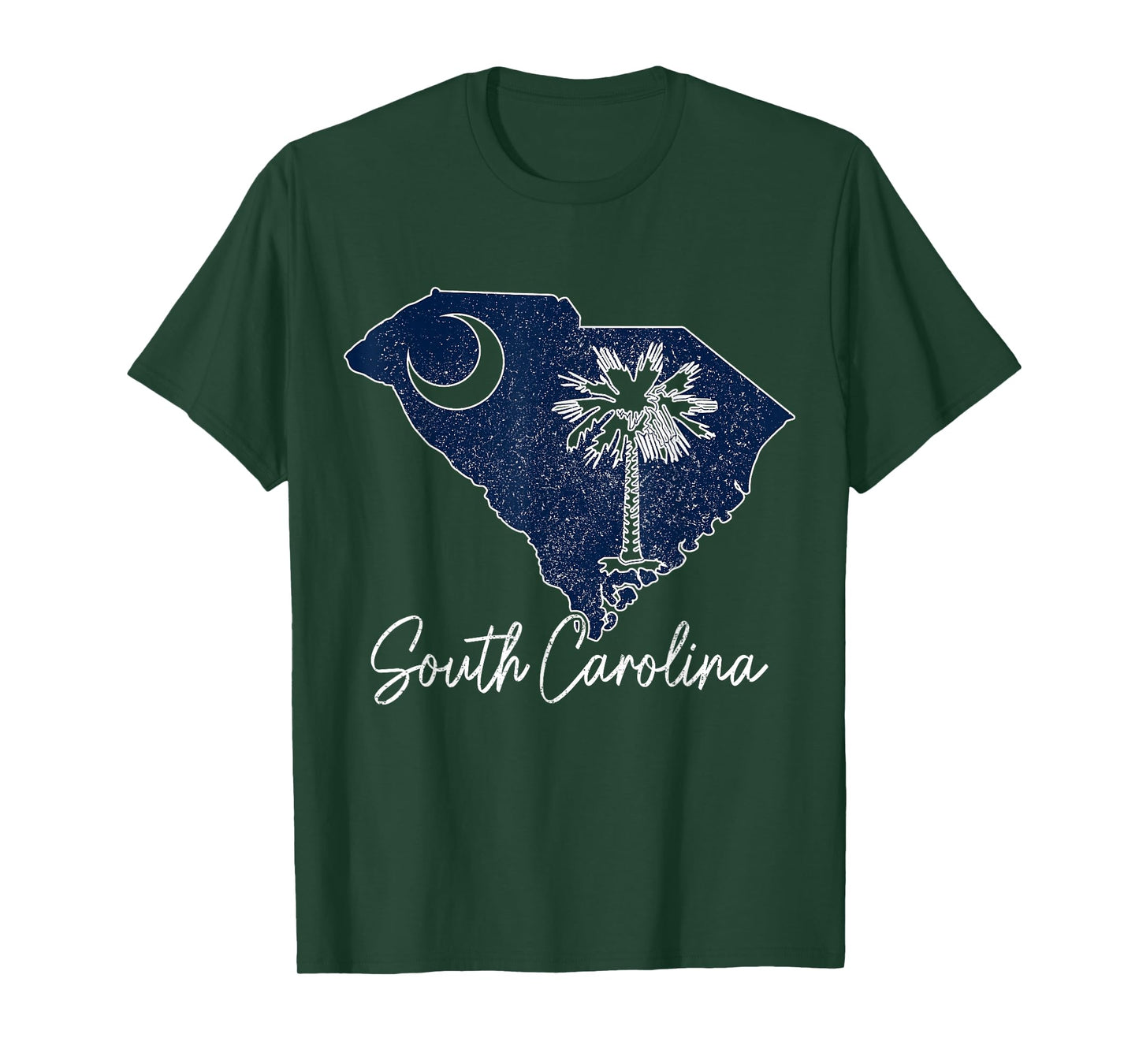 South Carolina Palmetto Moon USA America Pride Vintage T-Shirt