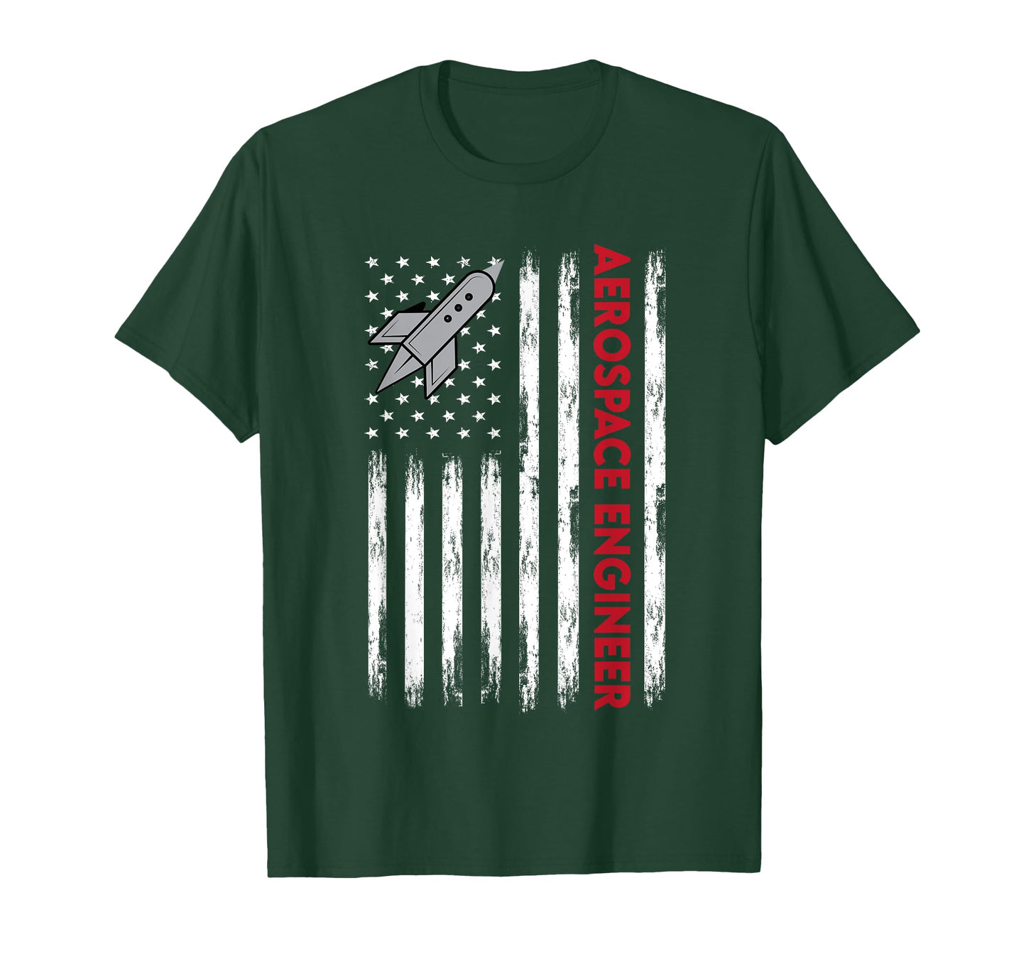 Aerospace Engineer USA Flag Design T-Shirt