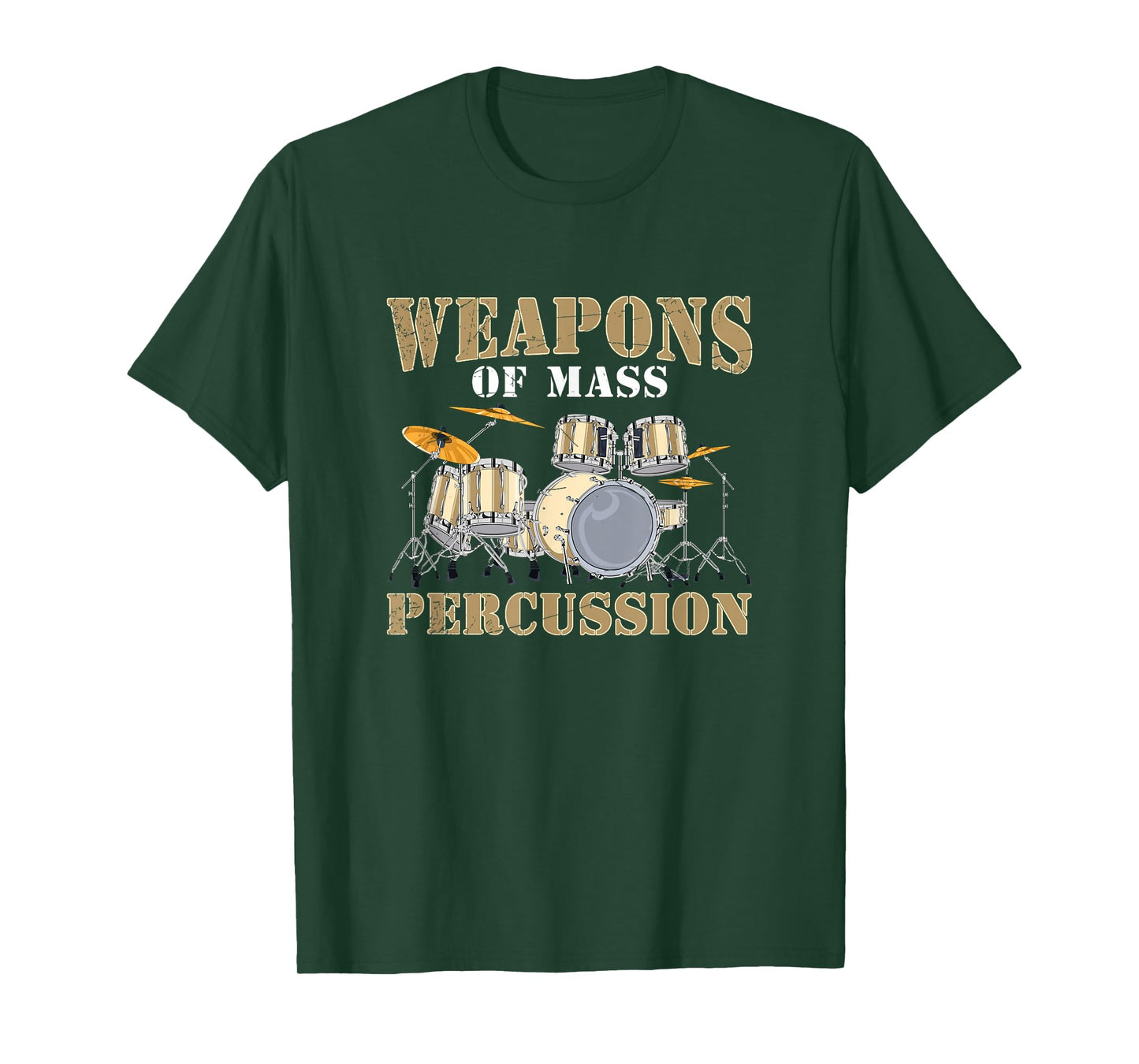 Funny Rock Band Musical Instrument Gift Drum Kit T-Shirt