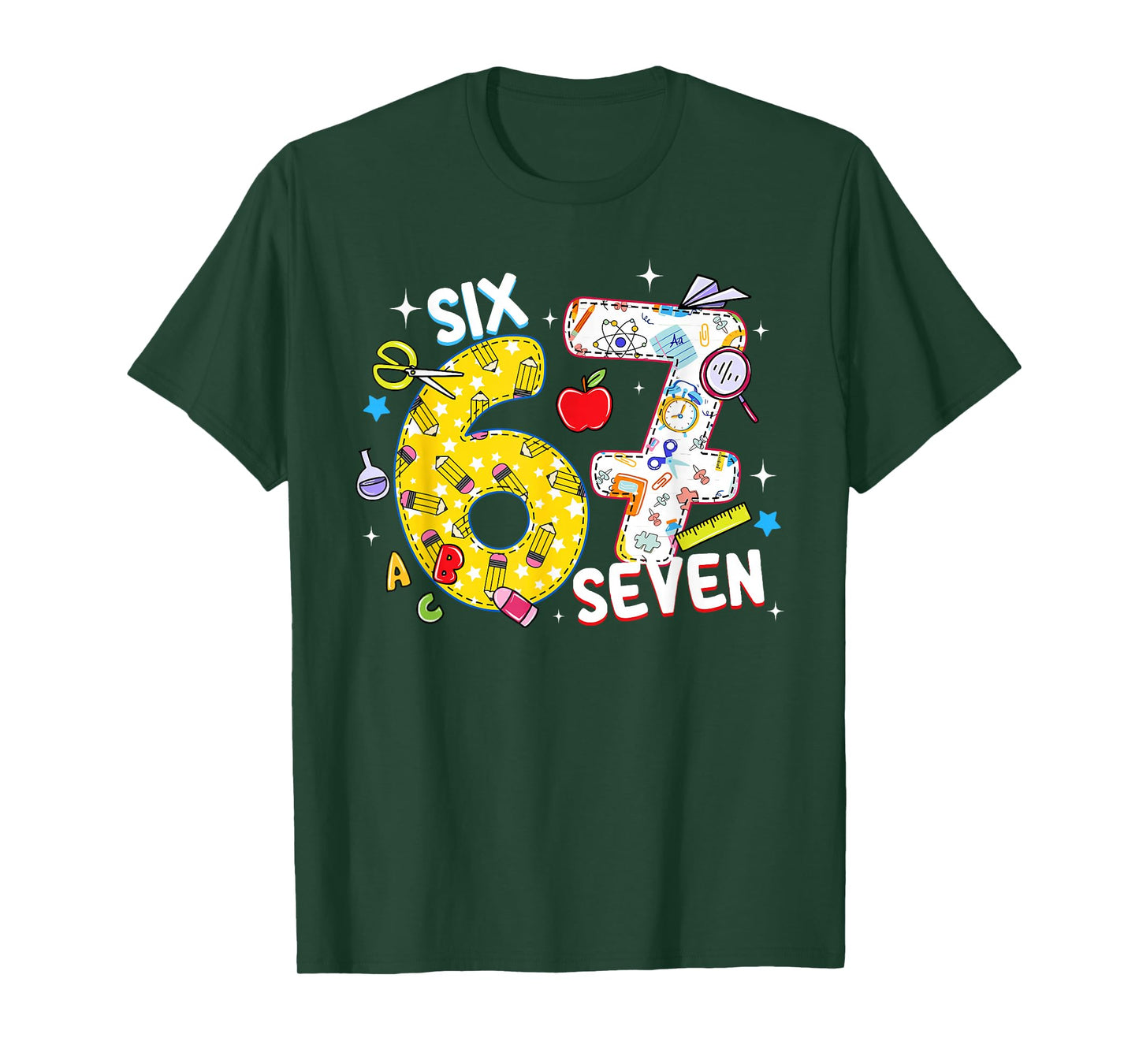 I Survived 67 Days of School Teachers Students Six Seven T-Shirt
