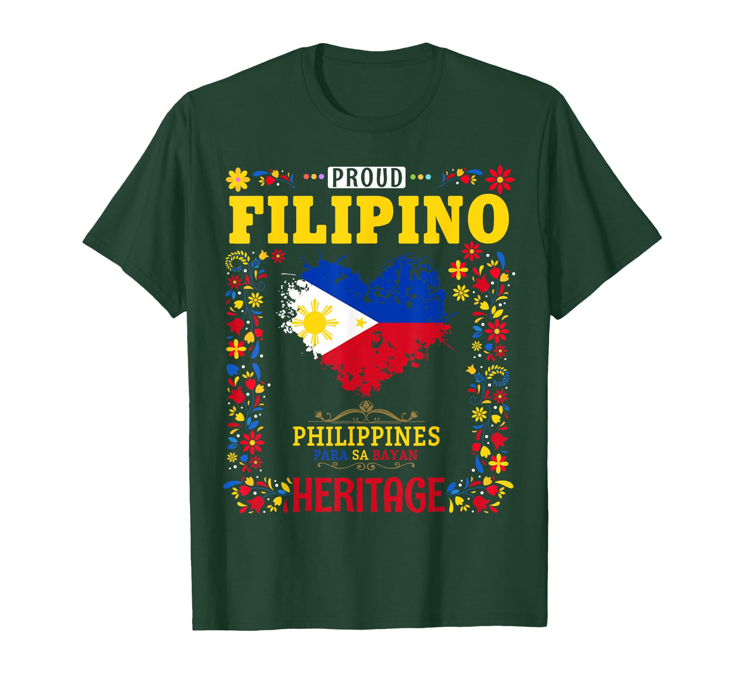 Filipino Heritage Flag Outfit Idea for Kids Philippines Flag T-Shirt
