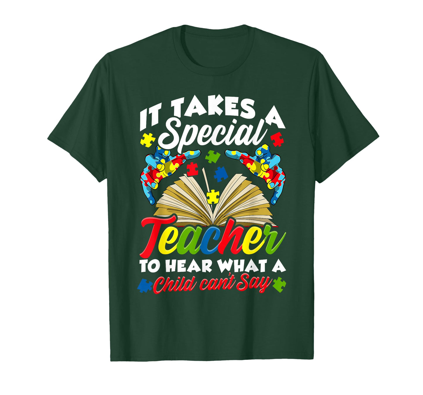 Autism Awareness Teacher Shirts It Takes A Special Teacher T-Shirt