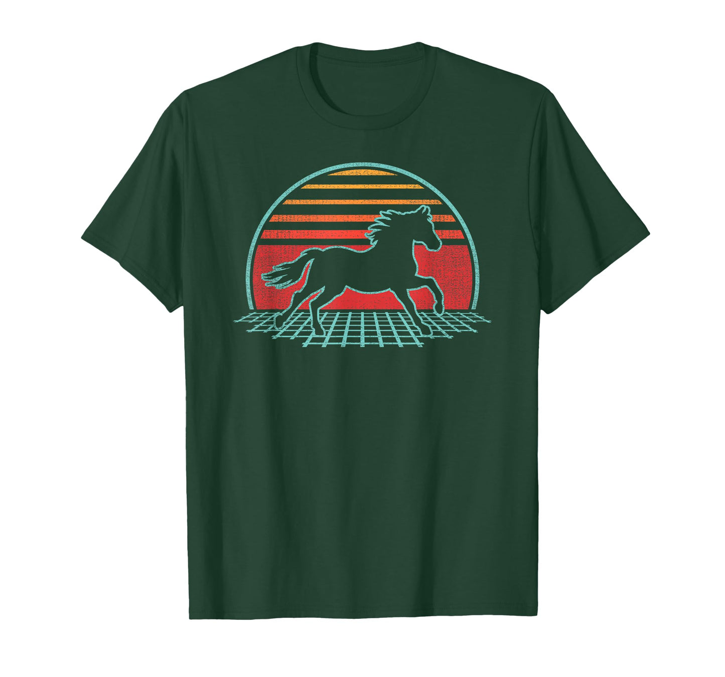 Horse Lover Animal Retro Vintage 80s Style T-Shirt