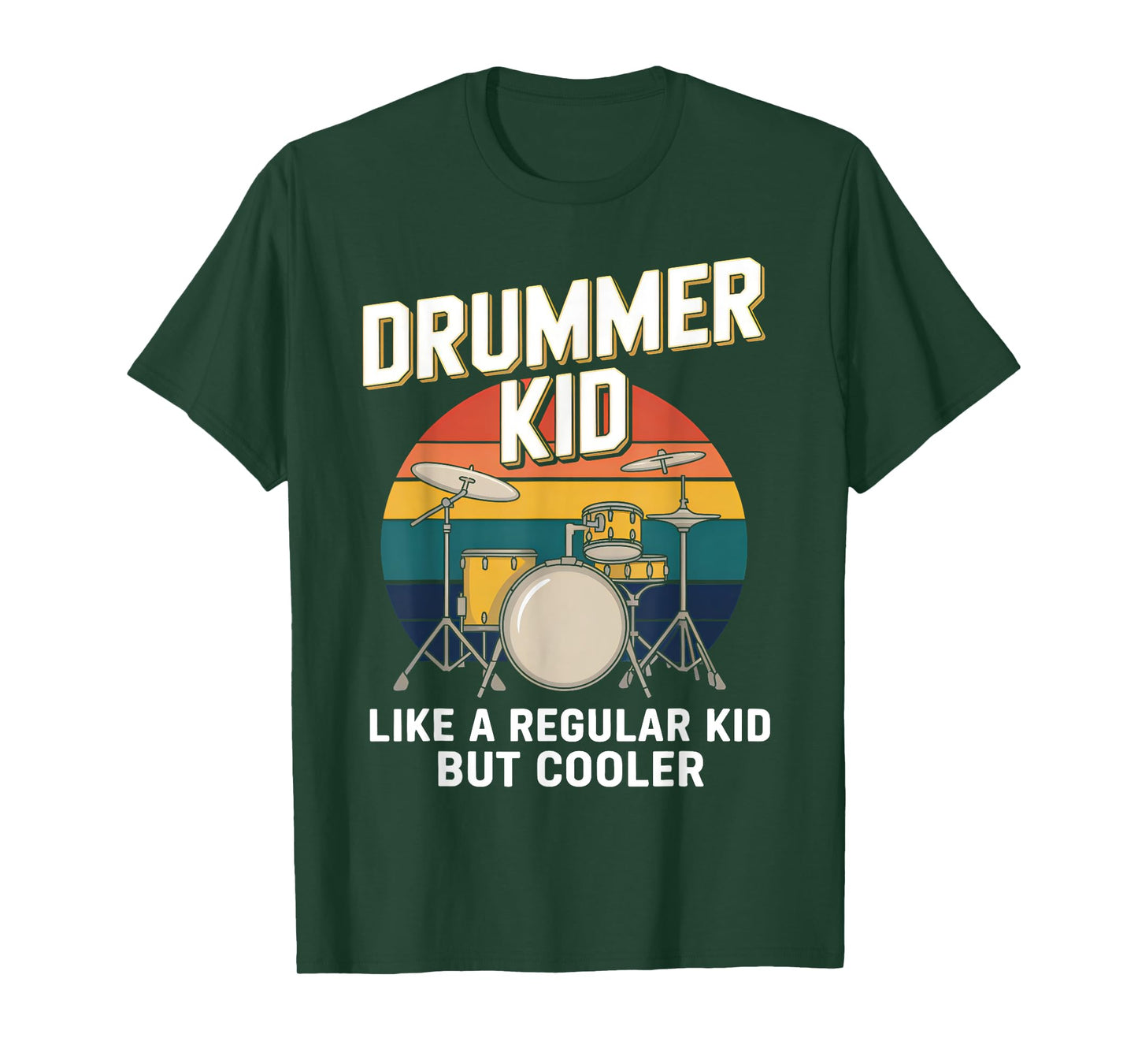 Funny Drummer Kid Drumming Percussionist Drums Kids Boys T-Shirt