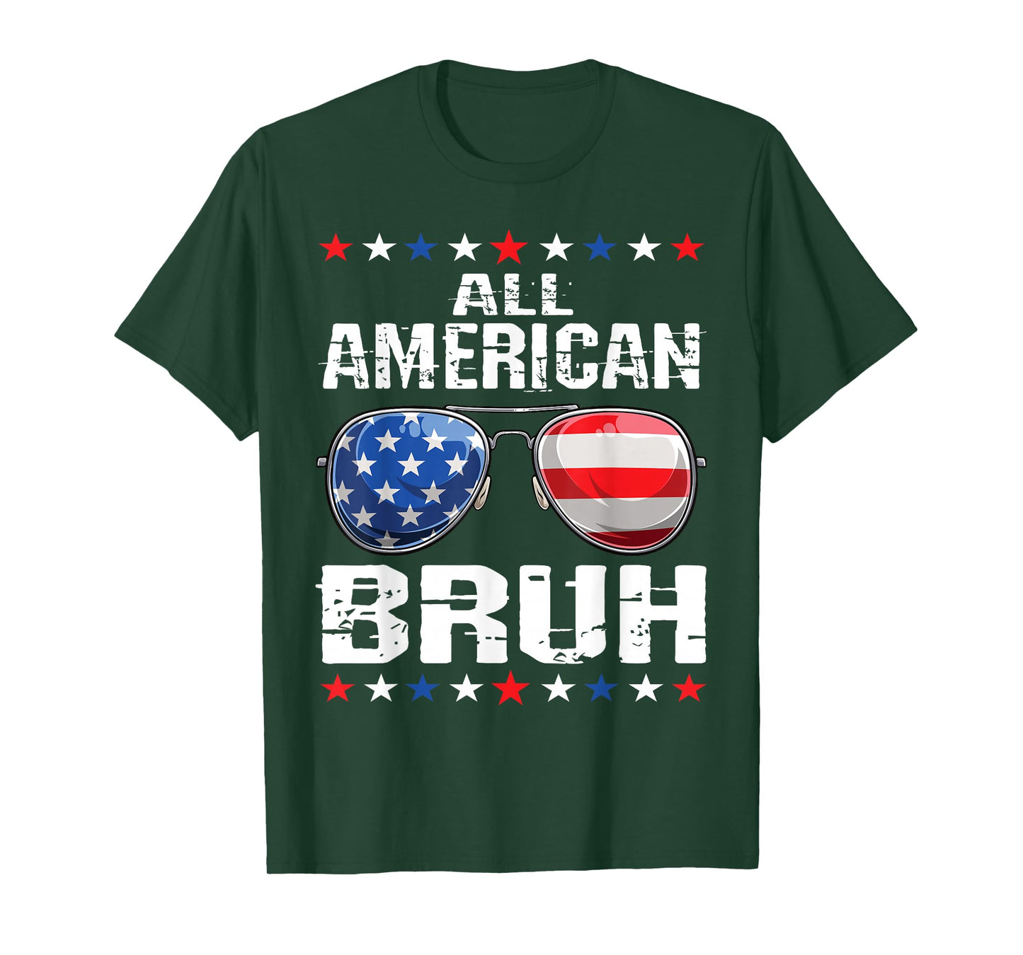 All American Bruh 4th Of July Boys Patriotic USA Teens Kids T-Shirt