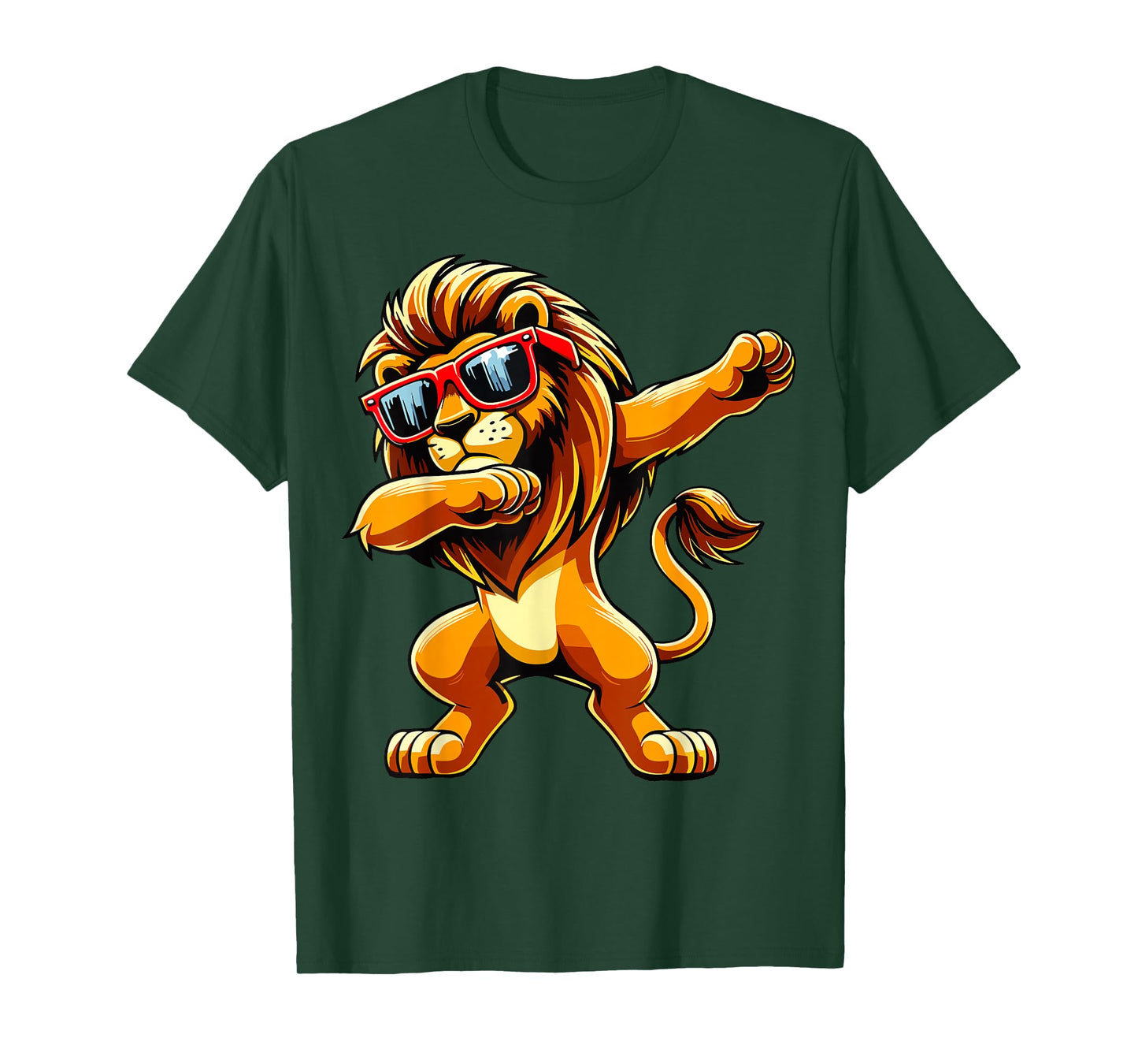 Dabbing Lion Sunglasses T-Shirt