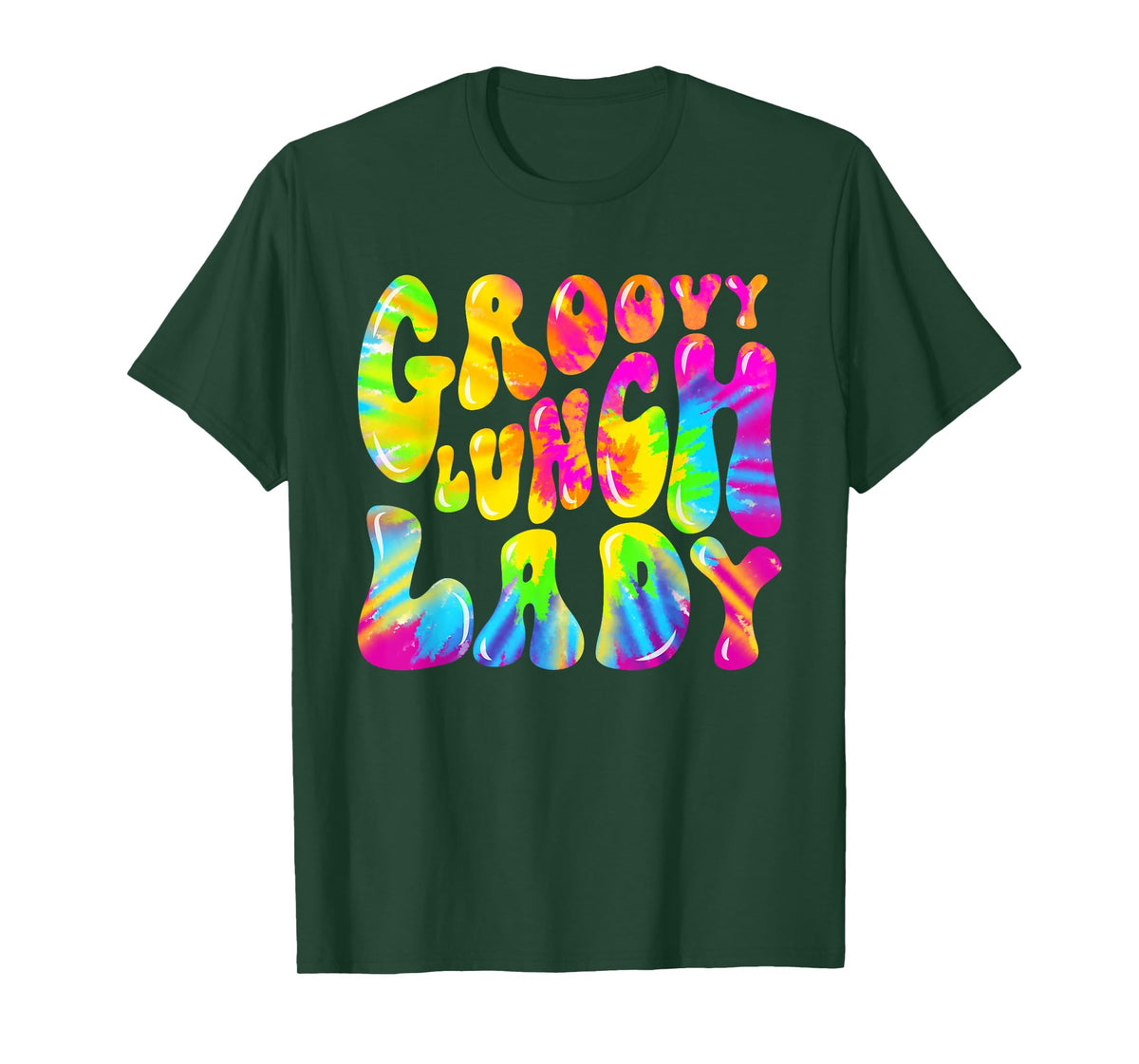Groovy Lunch Lady Shirt, Cafeteria Canteen Tie Dye Groovy T-Shirt