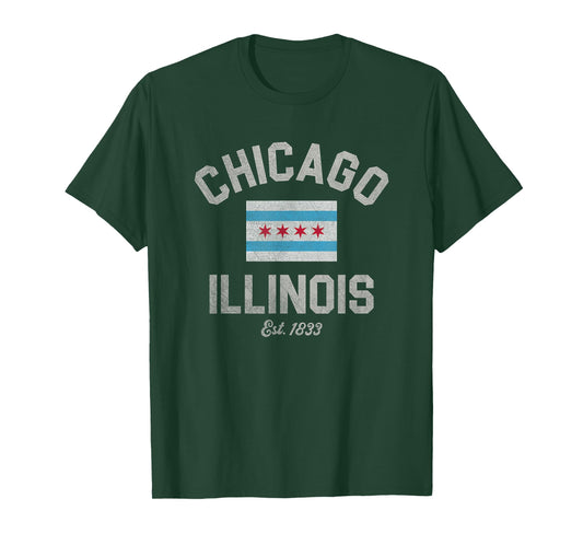 Vintage Chicago Illinois Est. 1833 Vintage T-Shirt