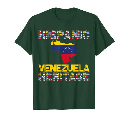 National Hispanic Heritage Month Venezuela Flag Venezuelan T-Shirt